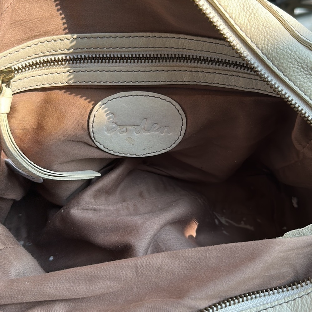 Boden White Leather Shoulder Handbag Purse Bag - Picture 6 of 8